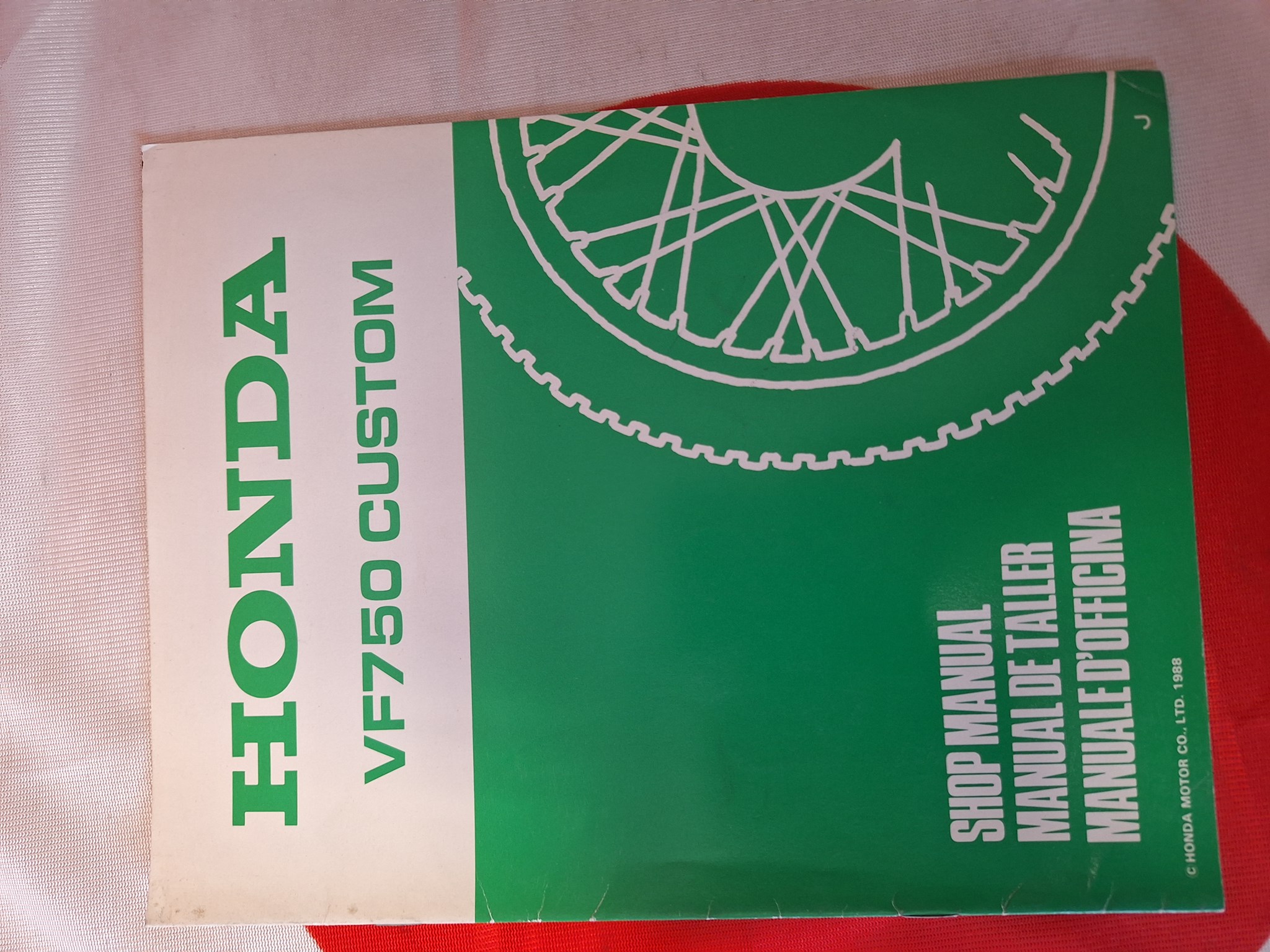Picture of Werkstatthandbuch Nachtrag Honda  VF750CUSTOM